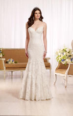 D2143 Ivory Lace over Maple Imperial Crepe front