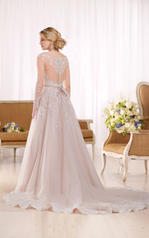D2145 Ivory Lace over Moscato Royal Organza with Java Tu back