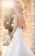 D2177 Ivory Gown with Ivory Tulle Illusion back