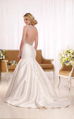 D2177 Ivory Gown with Porcelain Tulle illusion back