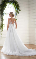D2183 Ivory Gown with Ivory Tulle Illusion back