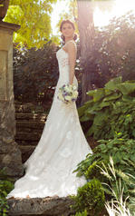 D2205 Ivory Lace And Tulle Over Ivory Imperial Crepe Wit detail