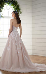 D2218 Moscato Tulle and Regency Organza over Moscato Gow back