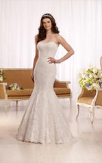 D2224 Ivory Lace over Oyster Dolce Satin front