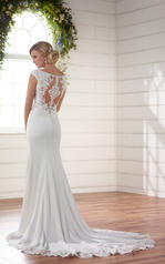 D2238 Ivory Gown with Ivory Tulle Illusion back
