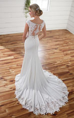 D2238 Ivory Gown with Ivory Tulle Illusion back