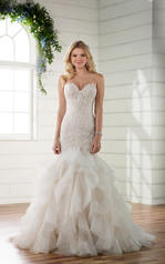 D2258 Tulle and Regency Organza over Ivory Gown front