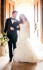 D2258 Tulle and Regency Organza over Ivory Gown front