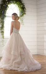 D2259 Almond Tulle and Ivory Regency Organza over Champa back