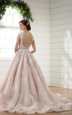 D2273 Ivory Lace and Regency Organza over Ivory Gown wit back