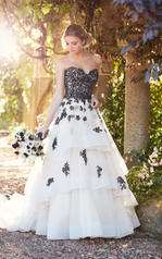 D2275 Ivory Lace on Moscato Gown front