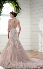 D2281 Ivory Lace and Moscato Tulle over Moscato Gown wit back