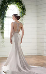 D2294 Ivory Tulle on Ivory Twilight Mikado with Porcelai back