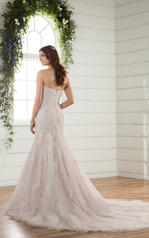 D2308 Ivory and Moscato Tulle and Ivory Regency Organza  back