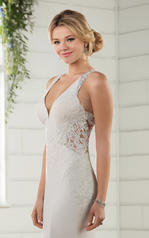 D2326 Ivory Gown with Java Tulle Illusion detail