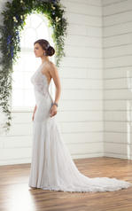 D2342 Ivory Gown with Ivory Tulle Illusion detail