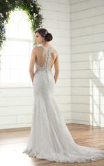 D2342 Ivory Gown with Ivory Tulle Illusion back