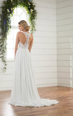 D2371 Ivory Gown with Ivory Tulle Illusion back