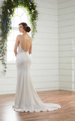 D2394 Ivory Gown with Ivory Tulle Illusion back