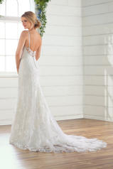 D2598 Ivory Lace/Tulle/Ivory Imperial Crepe/Ivory Tulle  back
