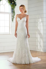 D2598 Ivory Lace/Tulle/Ivory Imperial Crepe/Ivory Tulle  front