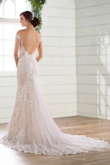 D2641 Ivory Lace/Tulle/Ivory Imperial Crepe/Ivory Tulle  back