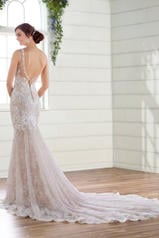 D2680 Ivory Lace/Tulle/Ivory Gown/Ivory Tulle Illusion back