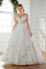 D2723 Ivory Lace On Ice Tulle Gown/Ivory Tulle Illusion front