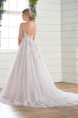 D2730 Ivory Silver Lace/Ivory Tulle/Ivory Gown/Ivory Tul back