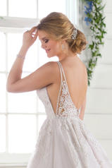 D2730 Ivory Silver Lace/Ivory Tulle/Ivory Gown/Ivory Tul detail