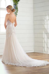 D2738 Ivory Silver Lace/Ivory Tulle/Ivory Gown/Ivory Tul back