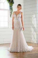 D2738 Ivory Silver Lace/Ivory Tulle/Ivory Gown/Ivory Tul front