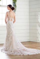 D2745 Ivory Lace/Tulle/Ivory Gown/Ivory Tulle Illusion back