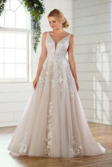 D2748 Tulle/Royal Organza/Ivory Gown/Ivory Tulle Illusio front