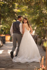 D2810 (iv-iv) Ivory Gown With Ivory Tulle Plungefffaf2 back