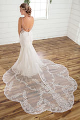 D2835 (iv-iv)ivory Gown With Ivory Tulle Illusionfffaf2 back