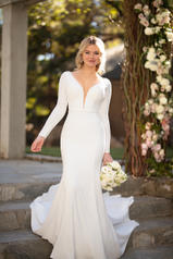 D2972-CL (iv-iv)ivory Gown With Ivory Tulle Illusionfffaf2 front