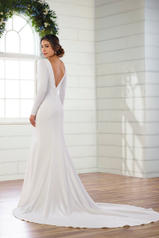 D2972 (iv-iv)ivory Gown With Ivory Tulle Illusionfffaf2 back