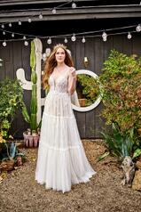 Emme Ivory Lace And French Tulle Over Ivory Gown With I front