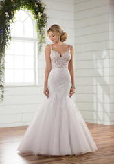 D2365 Ivory Gown With Ivory Tulle Illusion front