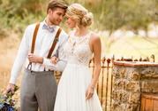 D2371 Ivory Gown With Ivory Tulle Illusion detail
