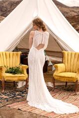 Lana Ivory Lace Over Ivory Gown With Porcelain Tulle Pl back
