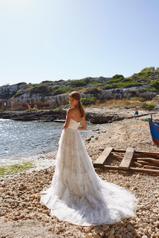1187 Ivory Lace And Tulle Over Moscato Gown With Java T back