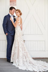 931 Ivory Lace Over Ivory Gown With Ivory Tulle Illusi back