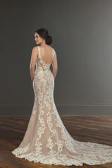 931 Ivory Lace Over Moscato Gown With Porcelain Tulle  back