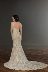 946 Ivory Lace Over Honey Gown With Java Tulle Illusio front