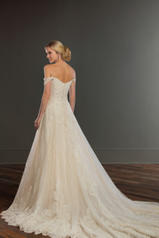 955 Ivory Lace And Tulle Over Ivory Gown back