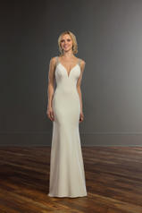 964 Silk Natural Belle Contour Crepe With Ivory Tulle  front