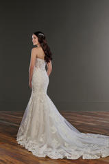 977 Ivory Lace And Tulle Over Ivory Gown back