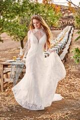 Regan Ivory Gown With Ivory Tulle Plunge front
